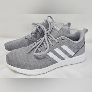 Adidas Women's QT Racer 2 Cloudfoam Super V9610 Gray White Running Sneakers Sz 7